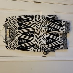 Black and White Sweater Dress